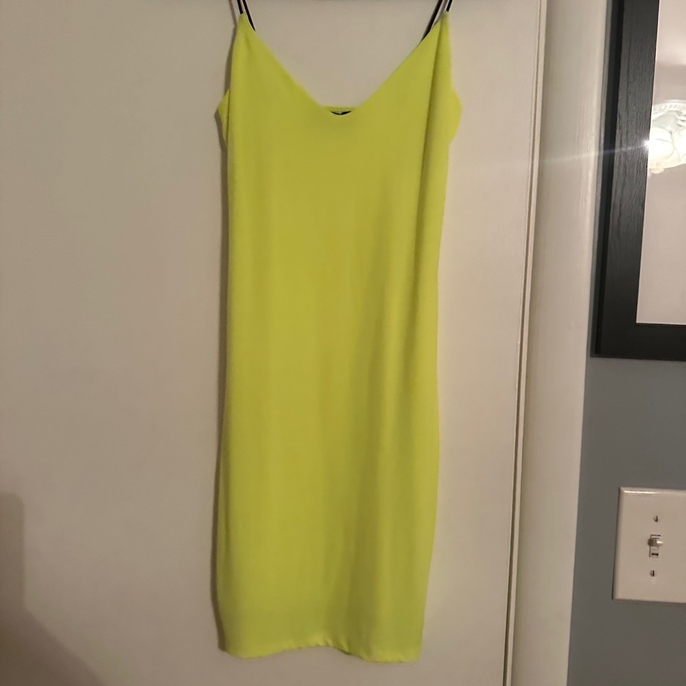 Vibrant Yellow Body-Con Dress